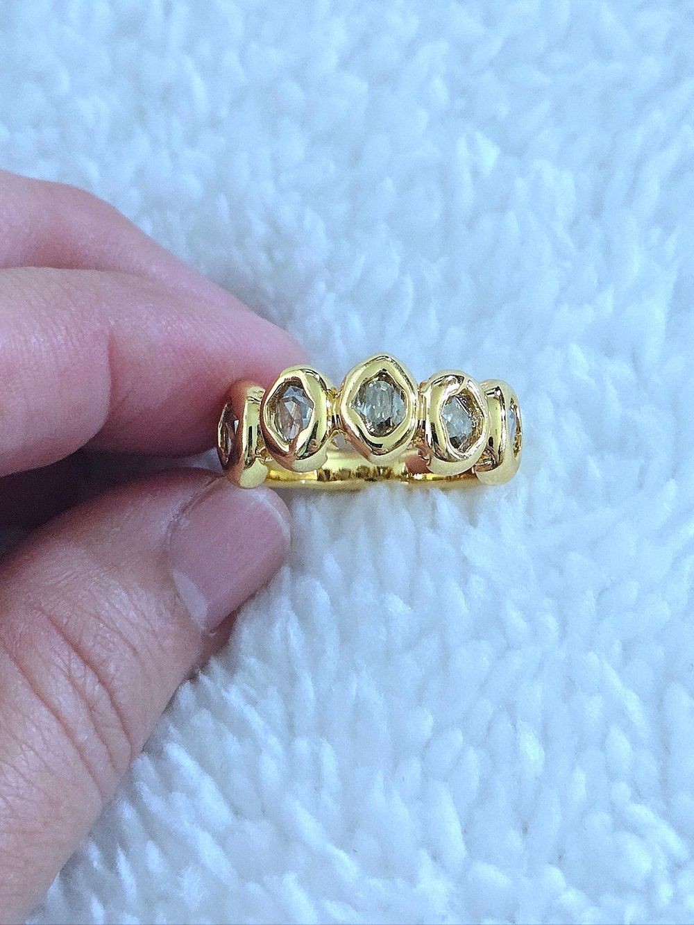 ✨️HP✨️ Alexis Bittar Molten Gold💛 with Clear Crystals💎 Ring💍 - NWT - Picture 8 of 16